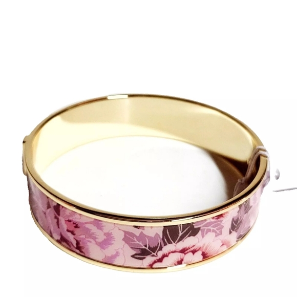 Coach Pink Floral Bangle Bracelet - Picture 3 of 11